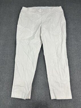 Chico's So Slimming Womens Gray Pull-On Ankle Pants 3